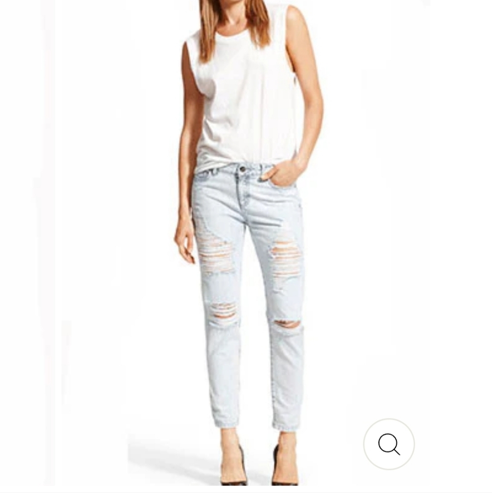 DL1961 Nolita Slouchy Slim Distressed Jean